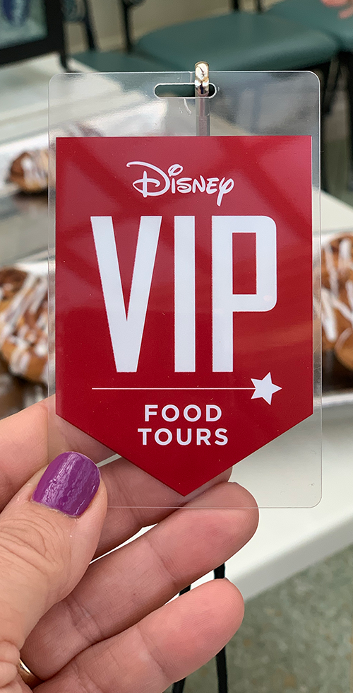 Disney VIP Food Tour badge